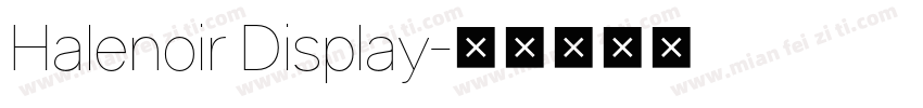 Halenoir Display字体转换